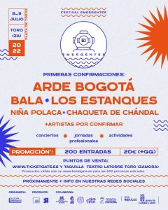 Festival Emergentes 2022 cartel enero 2022