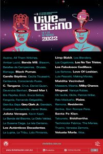 Vive Latino 2022 cartel