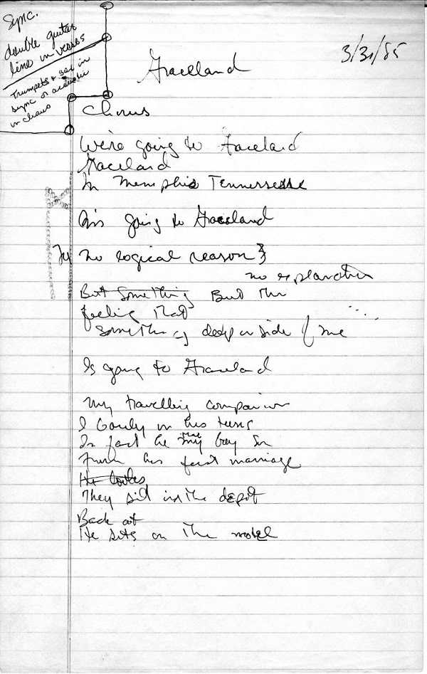 Paul Simon letra Graceland