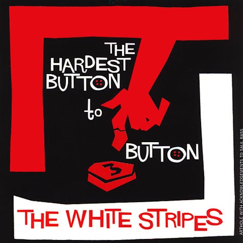 White Stripes Hardest button cover