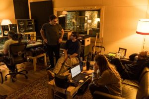 Nadadora foto en estudio